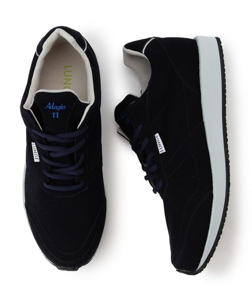 EN ROUTE(アンルート)の「LUNGE(ルンゲ) Adagio 15FW(スニーカー・メンズ・ダークグレー/ネイビー・10/10h/11/8/9/9h/8h)」の1枚目の写真