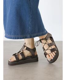 ehka sopo | レースアップ厚底サンダル(サンダル)