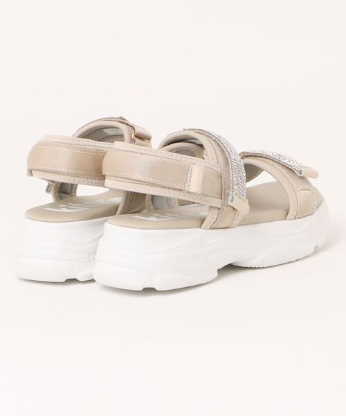 kitson（キットソン）の「kitson キラキラ ダブルベルト 厚底サンダル /hsky（サンダル・レディース・ブラック系その他/グレー/ベージュ/ラベンダー・LARGE/MEDIUM/SMALL/X-LARGE）」の5枚目の写真