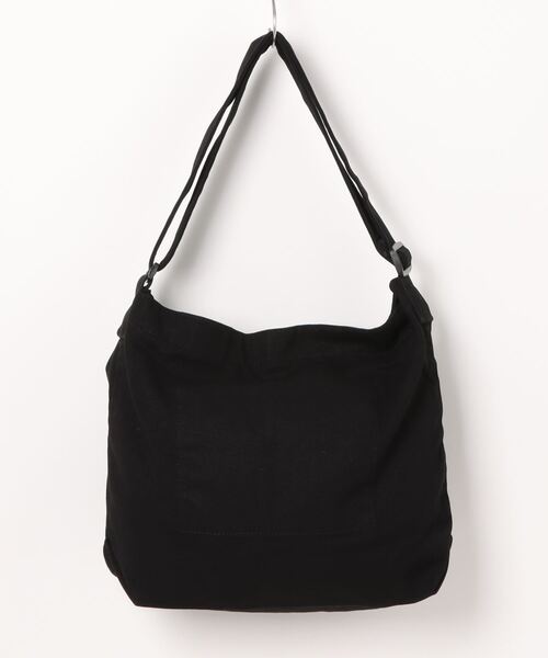 SPINNS（スピンズ）の「四角コットンショルダーバッグ（ショルダーバッグ・メンズ・オフホワイト/ブラック・ONESIZE）」の3枚目の写真
