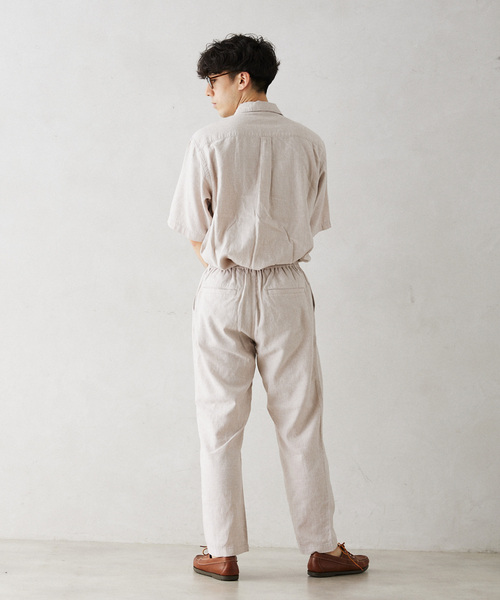 JOURNAL STANDARD relume（ジャーナルスタンダード　レリューム）の「European Flax / ヨーロピアンフラックス リネンオープンカラー半袖シャツ（シャツ/ブラウス・メンズ・ナチュラル/ブラック系その他/コバルトブルー・LARGE/MEDIUM）」の22枚目の写真