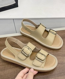 ダブルベルト サンダル バックルサンダル