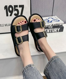 ダブルベルト サンダル バックルサンダル