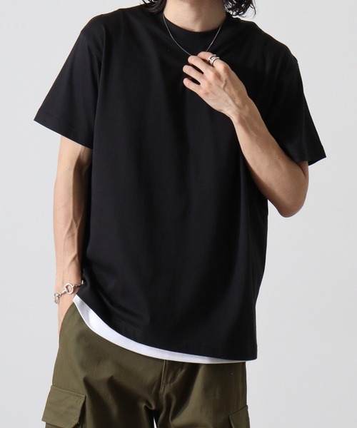 FUNALIVE(ファンアライブ)の「ORGABITS サステナブル オーガニックコットン 半袖Tシャツ(Tシャツ/カットソー・メンズ・ホワイト/ブラック/ピンク/ライトパープル/ネイビー/ブルー/ナチュラル/グリーン/スミクロ/グレー・L/M/XL/S/XXL)」の3枚目の写真