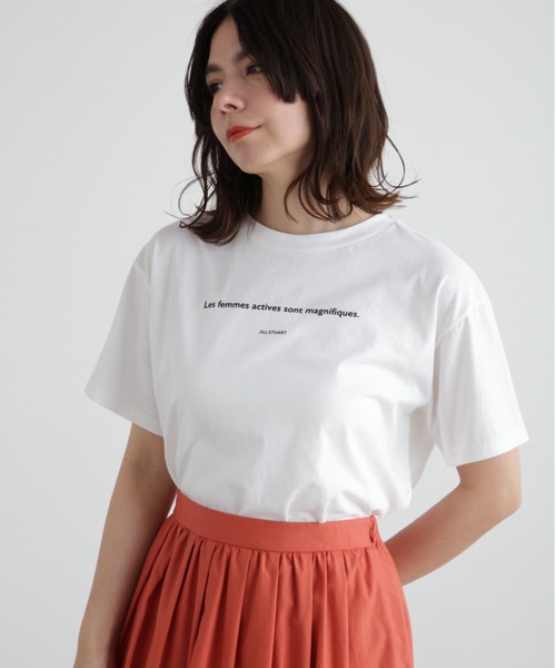 【セール】◆フレンチレタードＴシャツ（Tシャツ/カットソー）｜JILL STUART（ジルスチュアート）