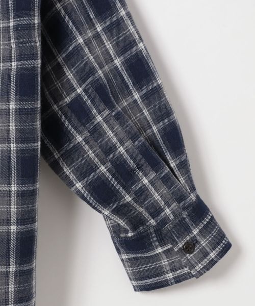 PBLIM（ページボーイリム）の「PBLIM/ネルチェックシャツ（シャツ/ブラウス・レディース・ブルー/ブラウン・FREE）」の13枚目の写真