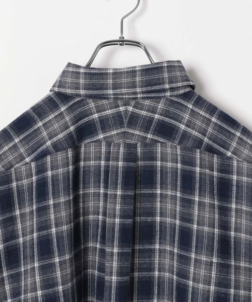 PBLIM（ページボーイリム）の「PBLIM/ネルチェックシャツ（シャツ/ブラウス・レディース・ブルー/ブラウン・FREE）」の11枚目の写真