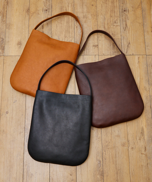 SLOW(スロウ)の「SLOW スロウ / cb-one shoulder ステアレザーワンショルダーバッグ トートバッグ / 858S45P(トートバッグ・メンズ・ブラック/チョコ/キャメル・FREE)」の4枚目の写真