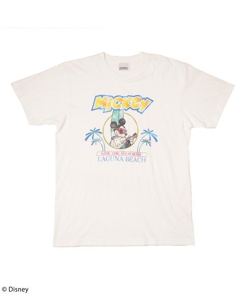 4GEEKS BY SPIRALGIRL（フォーギークスバイスパイラルガール）の「【Disney/ディズニー/ミッキーマウス】ヴィンテージ風ピグメントTシャツ（Tシャツ/カットソー・レディース・ネイビー/ホワイト・FREE）」の7枚目の写真