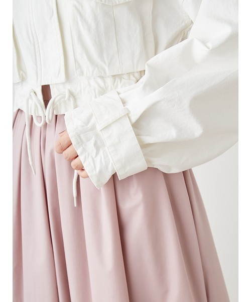 SNIDEL（スナイデル）の「ミリタリージャケット（ミリタリージャケット・レディース・ホワイト/カーキ/チャコールグレー・FREE）」の9枚目の写真