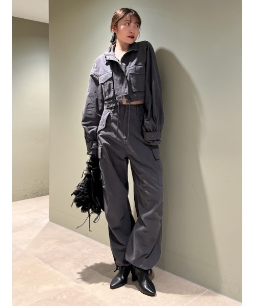 SNIDEL（スナイデル）の「ミリタリージャケット（ミリタリージャケット・レディース・ホワイト/カーキ/チャコールグレー・FREE）」の21枚目の写真