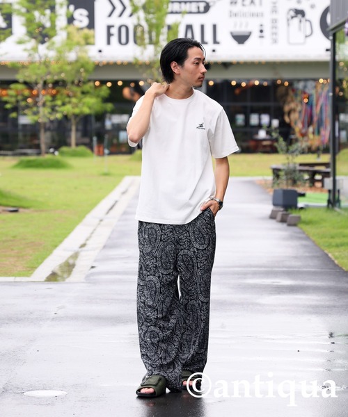 antiqua(アンティカ)の「ロゴ刺繍Tシャツ(Tシャツ/カットソー・レディース・ブラック/ホワイト・R/P)」の8枚目の写真