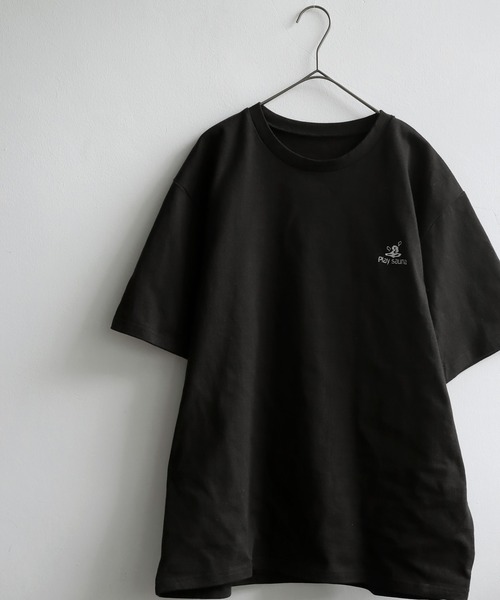 antiqua(アンティカ)の「ロゴ刺繍Tシャツ(Tシャツ/カットソー・レディース・ブラック/ホワイト・R/P)」の19枚目の写真