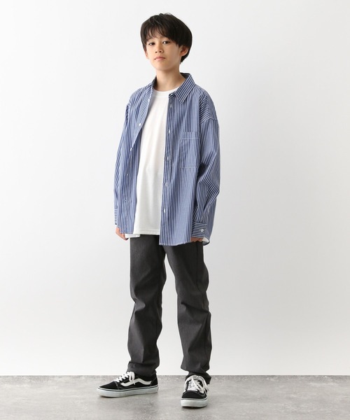 GLOBAL WORK(グローバルワーク)の「スゴラクストレッチスリムテーパード/115789(その他パンツ・キッズ・グレー/ブラック・120cm/130cm/140cm/150cm/160cm)」の8枚目の写真