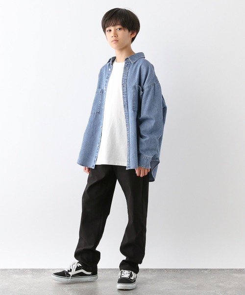 GLOBAL WORK(グローバルワーク)の「スゴラクストレッチスリムテーパード/115789(その他パンツ・キッズ・グレー/ブラック・120cm/130cm/140cm/150cm/160cm)」の4枚目の写真