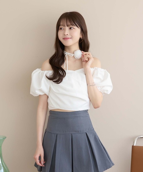 セール】2way choker blouse / 2wayチョーカー付きブラウス