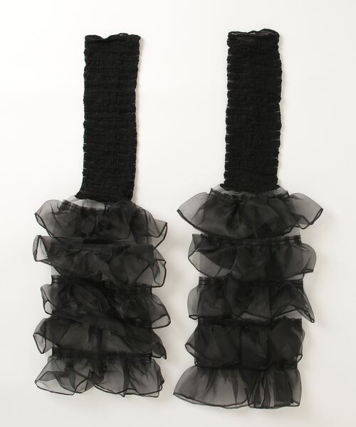 poiregnee（ポワニェ）の「［select］フリルレッグカバー（レッグウォーマー・レディース・ホワイト/ブラウン/ブラック/クリーム・FREE）」の9枚目の写真