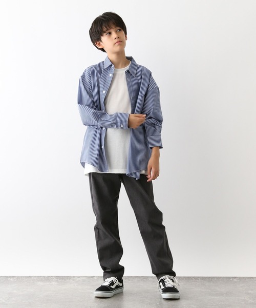 GLOBAL WORK(グローバルワーク)の「イージーケアアソートシャツ長袖/115814(シャツ/ブラウス・キッズ・チェック/ストライプ・130cm/140cm/150cm/160cm/170cm)」の8枚目の写真