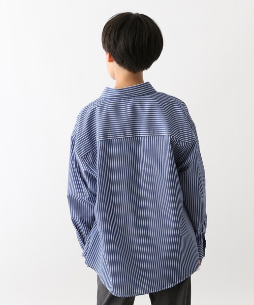 GLOBAL WORK(グローバルワーク)の「イージーケアアソートシャツ長袖/115814(シャツ/ブラウス・キッズ・チェック/ストライプ・130cm/140cm/150cm/160cm/170cm)」の4枚目の写真