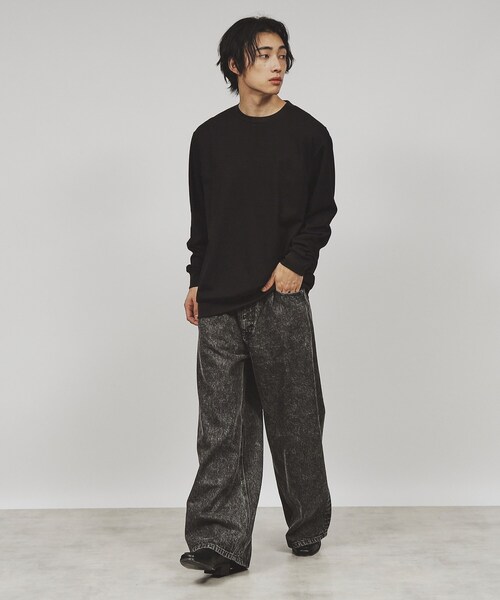 tk.TAKEO KIKUCHI（ティーケータケオキクチ）の「◆【Aラインシリーズ】デニム（デニムパンツ・メンズ・ブラック/ネイビー系3/ブラック系3/ネイビー・01/02/03）」の22枚目の写真