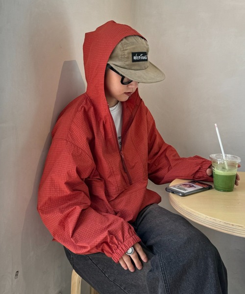 CIAOPANIC TYPY（チャオパニックティピー）の「【UNISEX】ナイロンアノラック/WEB限定アイテム（ナイロンジャケット・メンズ・レッド/マスタード/ネイビー・LARGE/MEDIUM）」の19枚目の写真