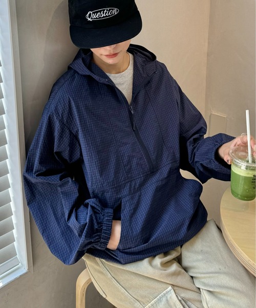 CIAOPANIC TYPY（チャオパニックティピー）の「【UNISEX】ナイロンアノラック/WEB限定アイテム（ナイロンジャケット・メンズ・レッド/マスタード/ネイビー・LARGE/MEDIUM）」の4枚目の写真