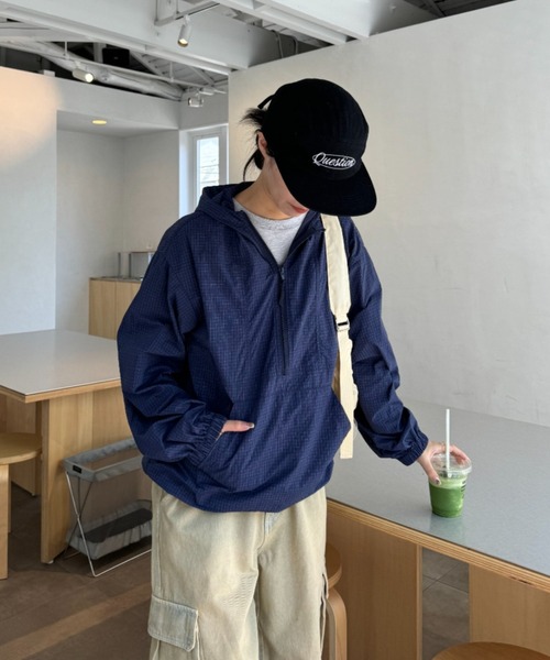 CIAOPANIC TYPY（チャオパニックティピー）の「【UNISEX】ナイロンアノラック/WEB限定アイテム（ナイロンジャケット・メンズ・レッド/マスタード/ネイビー・LARGE/MEDIUM）」の7枚目の写真