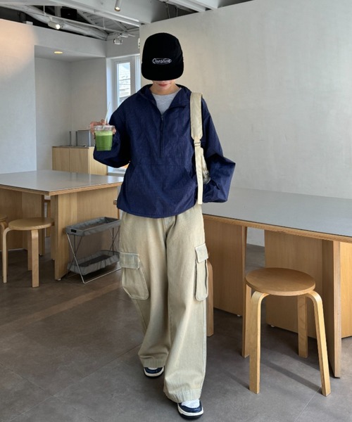 CIAOPANIC TYPY（チャオパニックティピー）の「【UNISEX】ナイロンアノラック/WEB限定アイテム（ナイロンジャケット・メンズ・レッド/マスタード/ネイビー・LARGE/MEDIUM）」の8枚目の写真