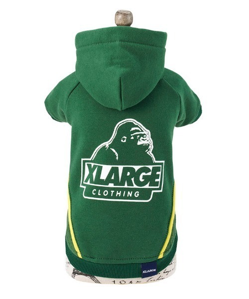 XLARGE(エクストララージ)の「XLARGE/OG切り替えフーディー(ペットウェア・メンズ・グリーン/ネイビー・XS/3L/2L/L/M/S)」の3枚目の写真