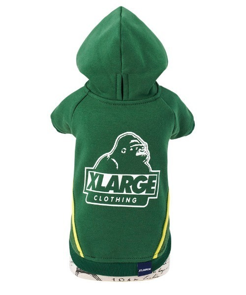 XLARGE(エクストララージ)の「XLARGE/OG切り替えフーディー(ペットウェア・メンズ・グリーン/ネイビー・XS/3L/2L/L/M/S)」の4枚目の写真