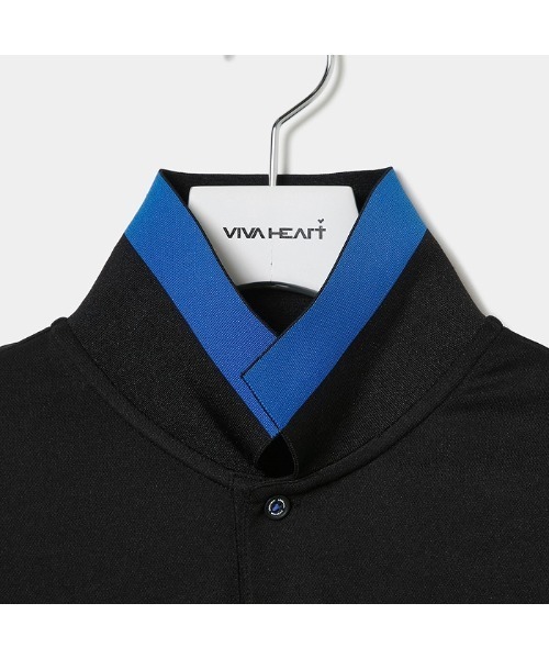 VIVA HEART(ビバハート)の「【VIVA HEART/GOLF】ベーシック半袖ポロシャツ(ポロシャツ・メンズ・ブラック/ホワイト/イエロー・50/52/48)」の18枚目の写真