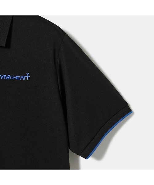 VIVA HEART(ビバハート)の「【VIVA HEART/GOLF】ベーシック半袖ポロシャツ(ポロシャツ・メンズ・ブラック/ホワイト/イエロー・50/52/48)」の4枚目の写真