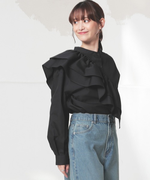 フリル付ブラウス（シャツ/ブラウス）｜Honeys（ハニーズ）の