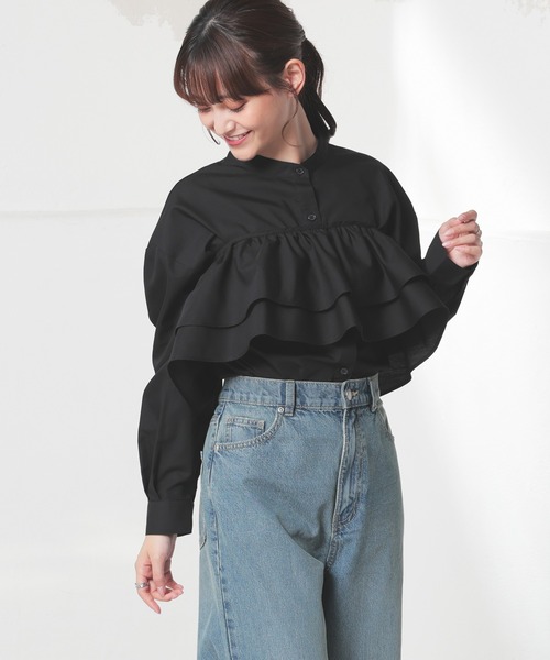 フリル付ブラウス（シャツ/ブラウス）｜Honeys（ハニーズ）の