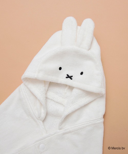 miffy【日本未販売】ミッフィ　お耳付きふわふわバスローブ　ベビー　キッズ miffy【日本未販売】ミッフィ お耳付きふわふわバスローブ
