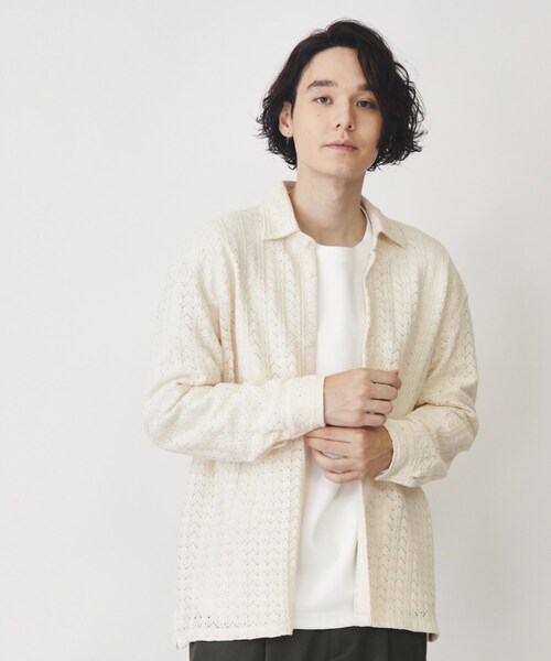 トップス tk セール】テクスチャーニットシャツ（シャツ/ブラウス）｜THE SHOP TK