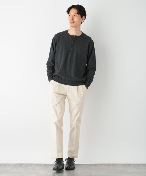 GLOBAL WORK（グローバルワーク）の「ヘンリーネックニット/Salon de GW/133424（ニット/セーター・メンズ・チャコールグレー/ネイビー・LARGE/X-LARGE/MEDIUM/SMALL）」の12枚目の写真