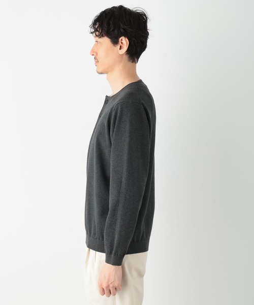 GLOBAL WORK（グローバルワーク）の「ヘンリーネックニット/Salon de GW/133424（ニット/セーター・メンズ・チャコールグレー/ネイビー・LARGE/X-LARGE/MEDIUM/SMALL）」の20枚目の写真