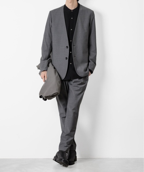 ATTACHMENT（アタッチメント）の「2/80 PE/WO ストレッチトロ レギュラーフィット イージートラウザーズ / 2/80 PE/WO STRETCH TRO REGULAR FIT EASY TROUSERS（スラックス・メンズ・ネイビー/ブラック/グレー・1/2/3）」の5枚目の写真