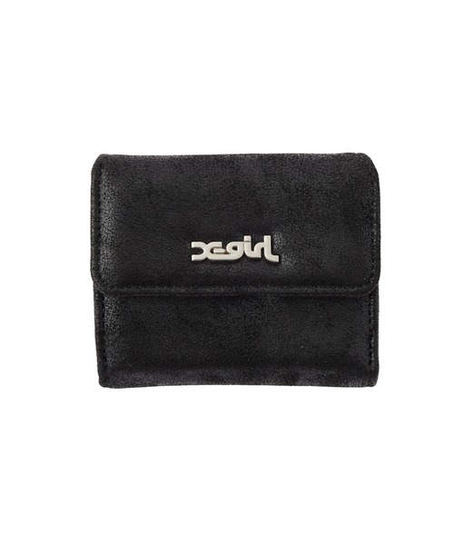 X-girl（エックスガール）の「DISTRESSED FAUX LEATHER MINI WALLET（財布・レディース・ベージュ/ブラック・ONE SIZE）」の5枚目の写真