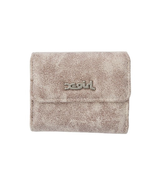X-girl（エックスガール）の「DISTRESSED FAUX LEATHER MINI WALLET（財布・レディース・ベージュ/ブラック・ONE SIZE）」の6枚目の写真