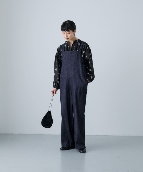 かぐれ クロスステッチスモックブラウス 新品 トップス かぐれ クロス