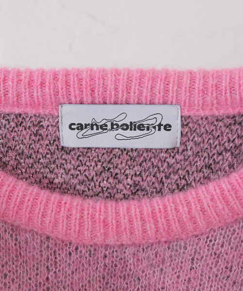 Oriens JOURNAL STANDARD（オリエンス ジャーナルスタンダード）の「【Carne Bollente/カルネボレンテ】 Mon Amour Toujours AW24KNW 0104（ニット/セーター・レディース・バーガンディー・SMALL）」の14枚目の写真