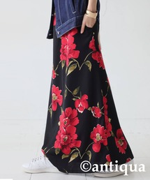 花柄スカート