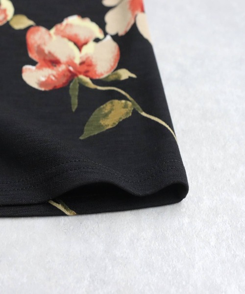 antiqua(アンティカ)の「花柄スカート(スカート・レディース・ブラック×レッド/ブラック×ベージュ・ONESIZE)」の14枚目の写真