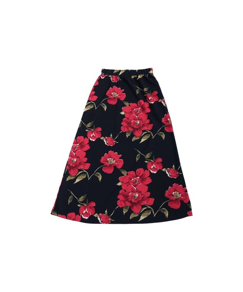 antiqua(アンティカ)の「花柄スカート(スカート・レディース・ブラック×レッド/ブラック×ベージュ・ONESIZE)」の10枚目の写真
