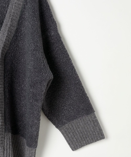 LEPSIM(レプシィム)の「5ゲージチュニックカーディガンワンピース 133410(カーディガン/ボレロ・レディース・チャコールグレー/アイボリー/ベージュ/イエロー・FREE)」の7枚目の写真