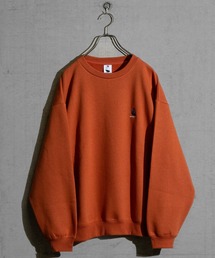【a-r】JOHN'S CLOSET別注〔Red Cap Girl/レッドキャップガール〕ワンポイントガール刺繍ルーズサイズクルーネックスウェット