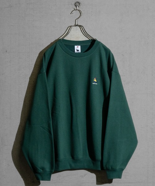 Red Cap Girl（レッドキャプガール）の「【a-r】JOHN'S CLOSET別注〔Red Cap Girl/レッドキャップガール〕ワンポイントガール刺繍ルーズサイズクルーネックスウェット（スウェット・メンズ・ダークグリーン/アッシュグレー/ブラック/チャコールグレー/ネイビー/オレンジ/ホワイト/アイボリー/ワイン/ブラウン・LARGE/MEDIUM/X-LARGE）」の7枚目の写真