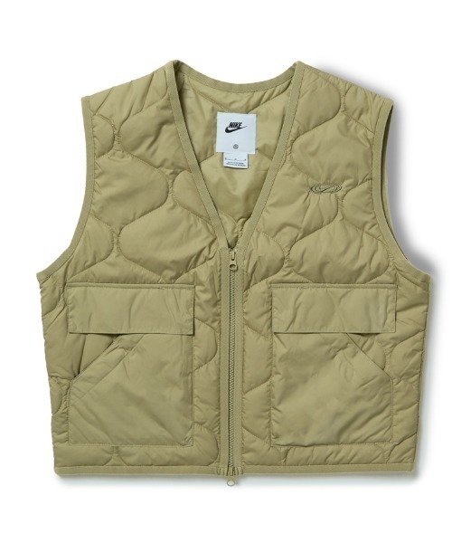 NIKE（ナイキ）の「ナイキ NIKE ナイキ  NSW QLT OPP1 ベスト（ベスト・レディース・オリーブ/ブラック・L/M）」の2枚目の写真
